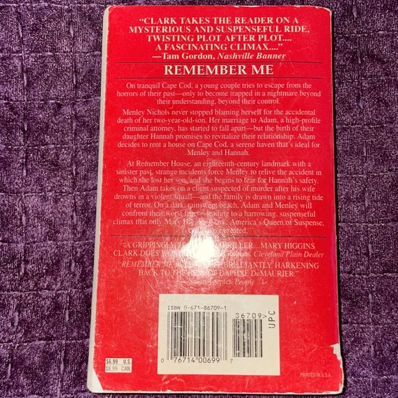Mary Higgens Clark 2 pack back novels remember me and you belong to me books - Picture 6 of 9